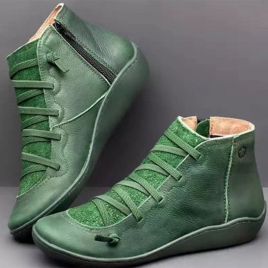 Damen High-Top Sneaker mit modischem Schnür- und Reißverschlussdesign EB