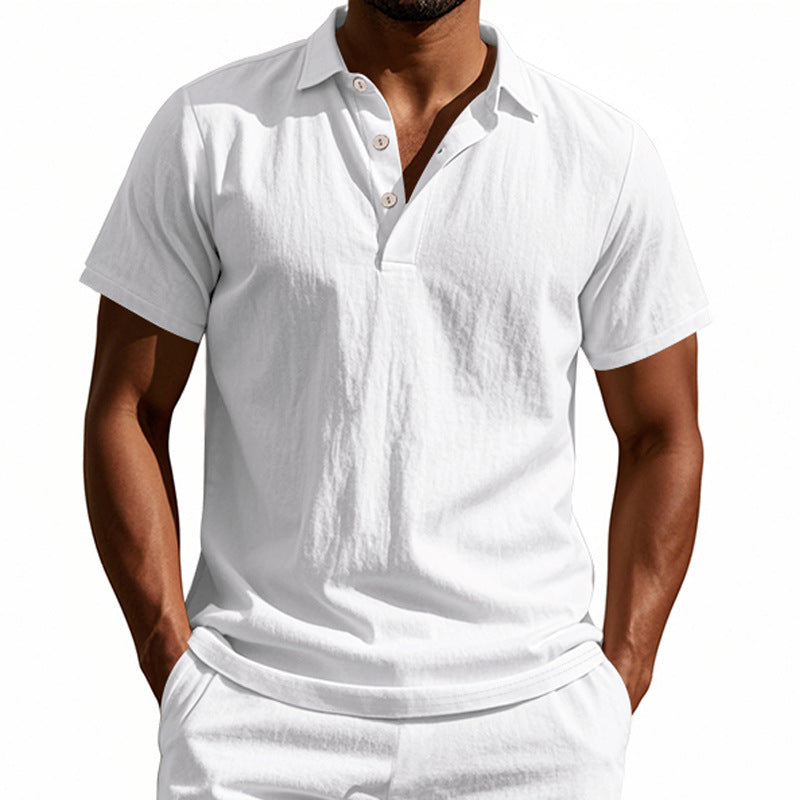 Herren Poloshirt mit atmungsaktiver Struktur und klassischem Kragen EB