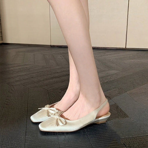 Damen Sling-Ballerinas mit dekorativem Schleifenakzent und komfortablem Fußbett EB