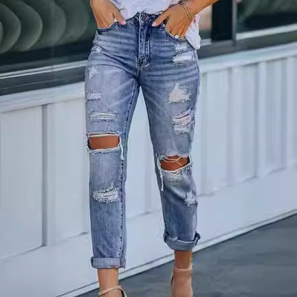 Damen destroyed Boyfriend Jeans EB