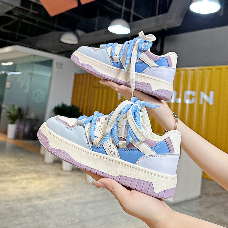 Damen modische Sneakers mit sportlicher rutschfester Sohle und atmungsaktiver Struktur EB
