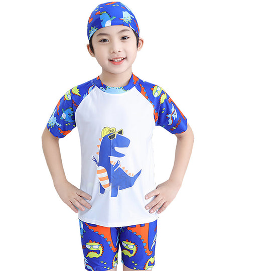 Jungen UV-Schutz Schwimmanzug mit kurzen Ärmeln EB