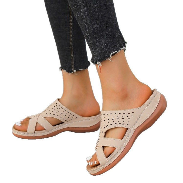 Damen Komfortable Riemchen-Sandalen mit atmungsaktiven Obermaterialien EB