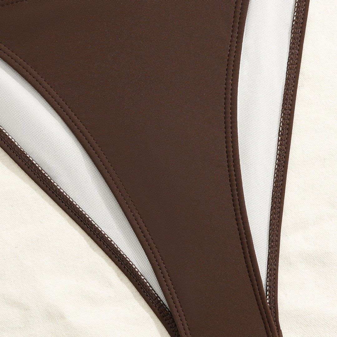 Damen Hochwertiger Bikiniset mit raffiniertem Ketten-Detail EB