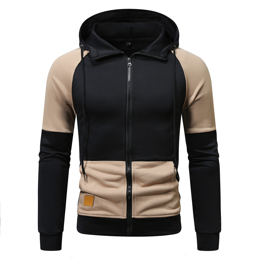 Herren sportlicher Kapuzenpullover mit einzigartigem Farbblock-Design EB