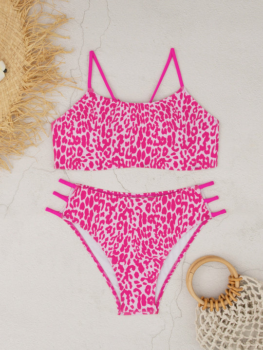 Damen Triangel-Bikini-Set mit modischen Akzenten EB