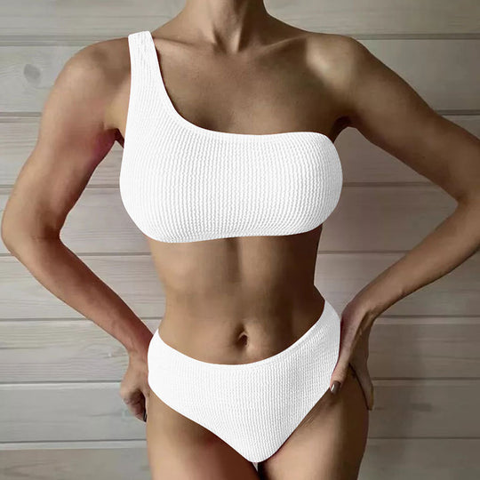 Damen Einseitiger Bikini mit hoch geschnittenem Schnitt EB