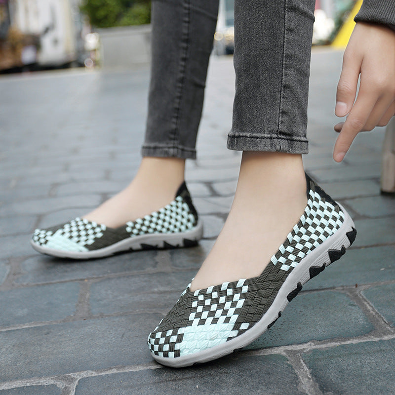 Damen Multifunktionale und bequeme Freizeitschuhe mit elastischem Design EB