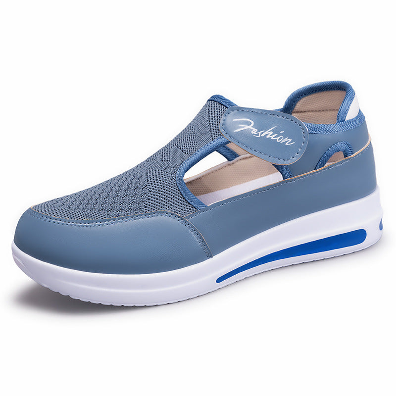 Damen Flexible Slip-On Fitnessschuhe mit atmungsaktiver Netzoberfläche EB