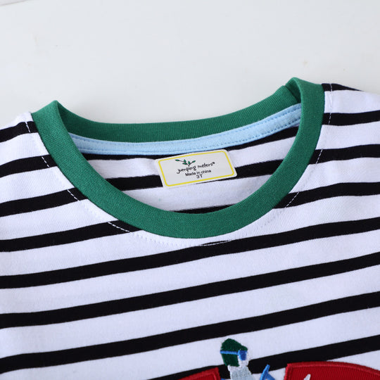 Jungen Langarm T-Shirt mit buntem Rennwagen-Motiv EB