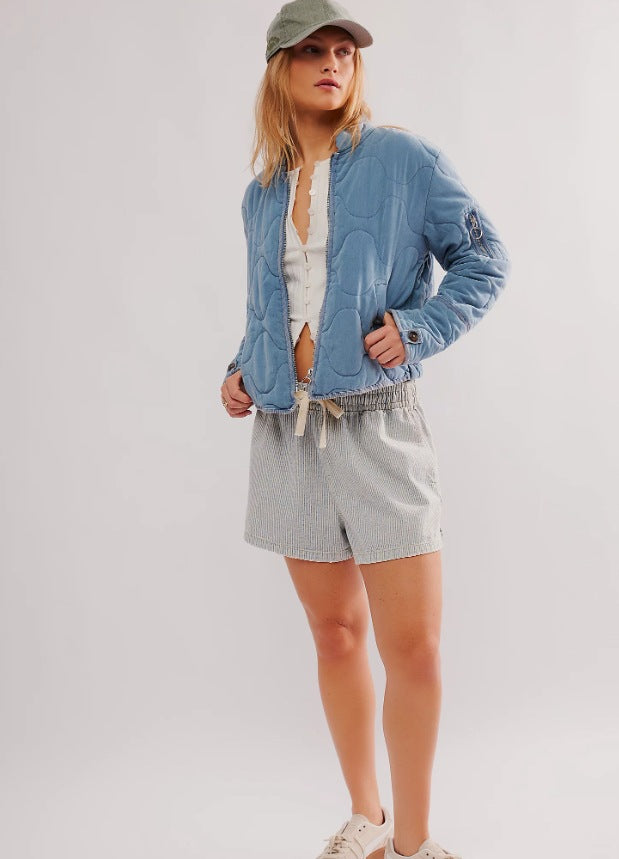 Damen gesteppte Bomberjacke EB