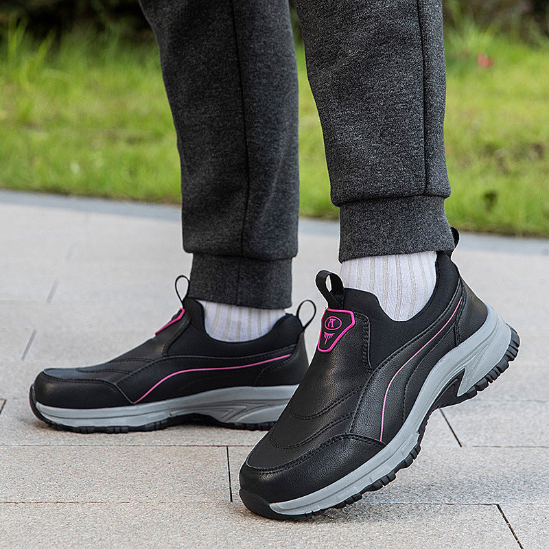Damen leichte Slip-On Laufschuhe mit rutschfester Sohle EB