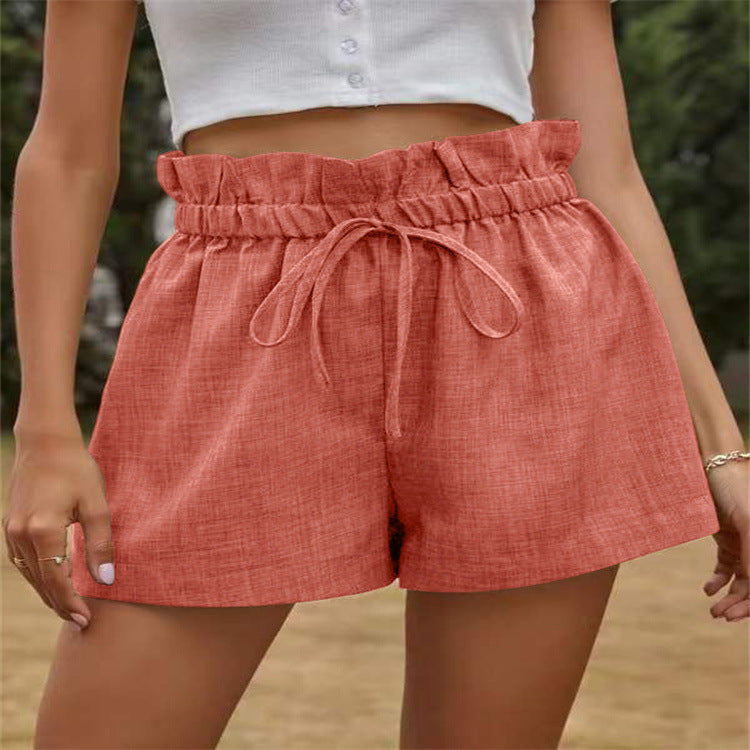 Damen lässige Shorts mit elastischem Bund EB