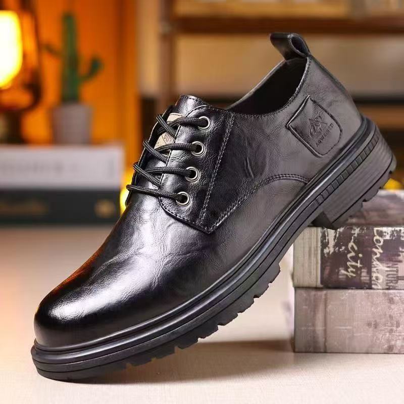 Herren Elegante Schnürschuhe mit rutschfester Sohle und atmungsaktivem Innenfutter EB