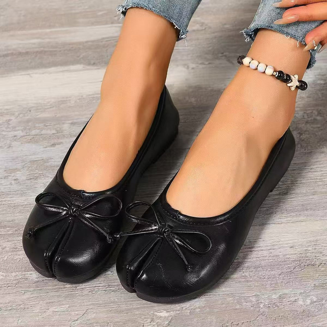 Damen Ballerinas mit eleganter Schleifenverzierung EB