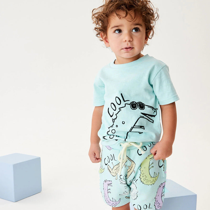 Jungen Kurzarm T-Shirt und Shorts Set EB