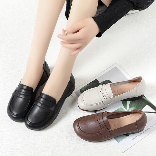 Damen Mokassins mit bequemer Sohle und elegantem Riemen EB