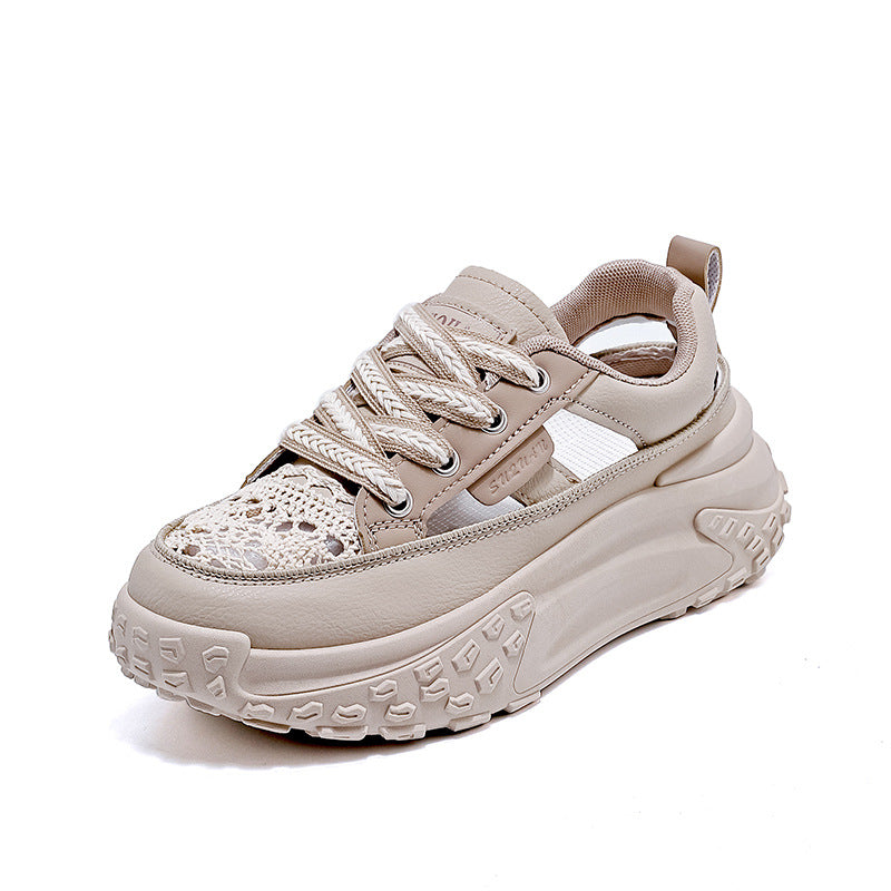 Damen Chunky Sneakers mit luftdurchlässigem Netz-Obermaterial und dämpfender Sohle EB