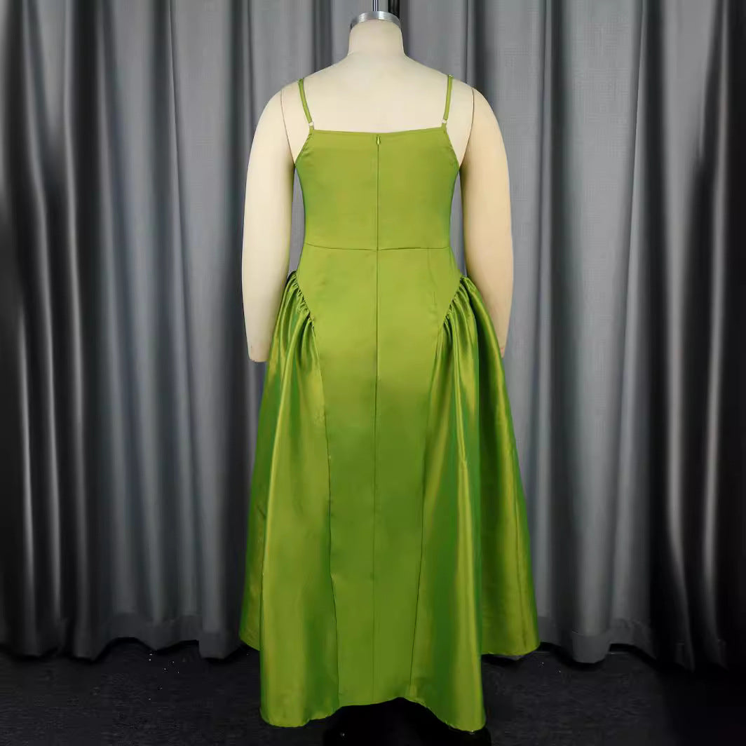 Damen Elegantes A-Linien Maxikleid mit großzügigem Rock EB