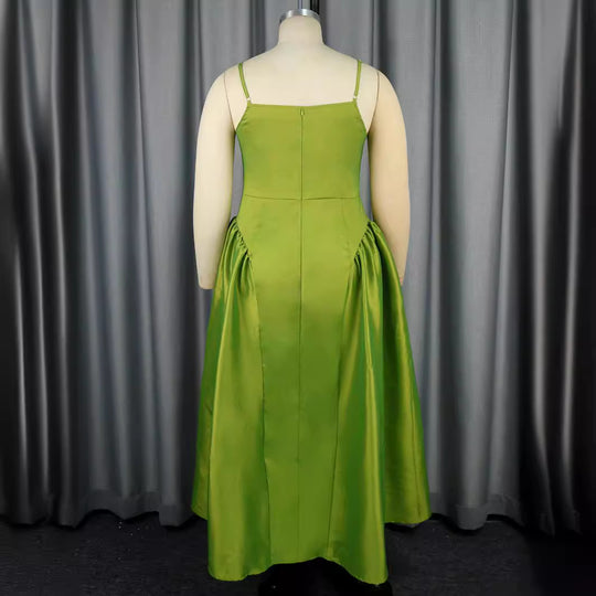 Damen Elegantes A-Linien Maxikleid mit großzügigem Rock EB