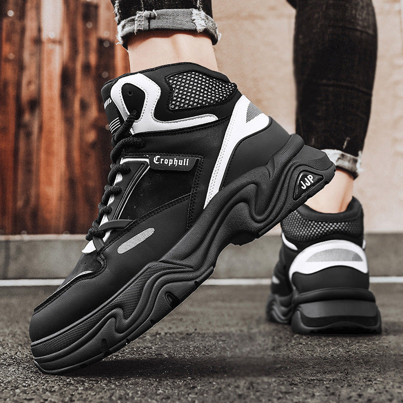 Damen Sportliche High-Top Sneakers mit dämpfender Sohle und atmungsaktivem Obermaterial EB