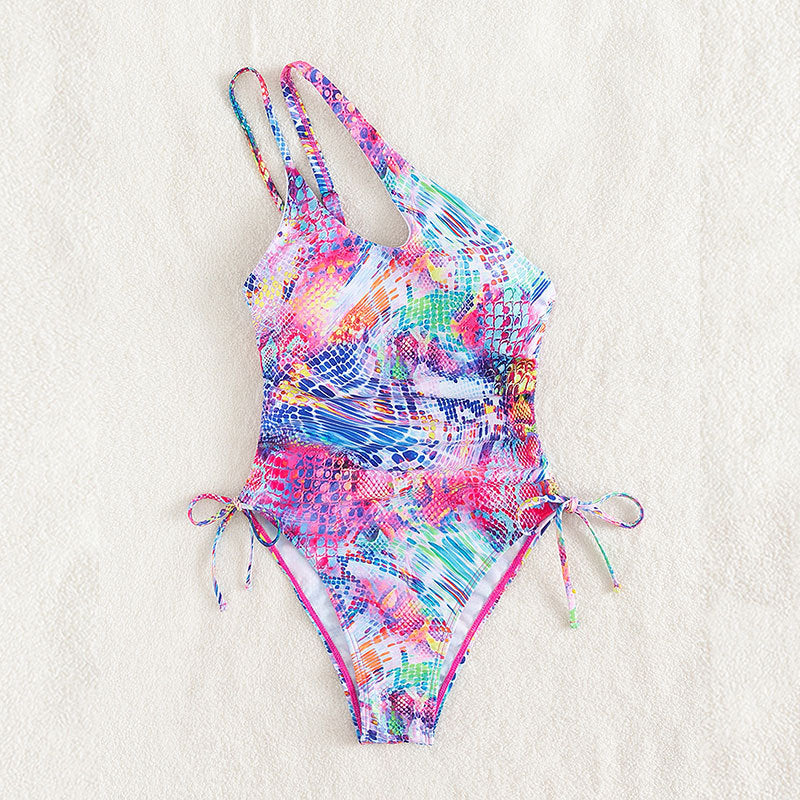 Damen Elegant asymmetrischer Badeanzug EB