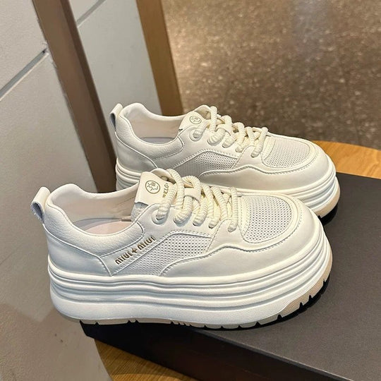 Damen Chunky-Sneaker mit dicker Plattform und atmungsaktivem Obermaterial EB
