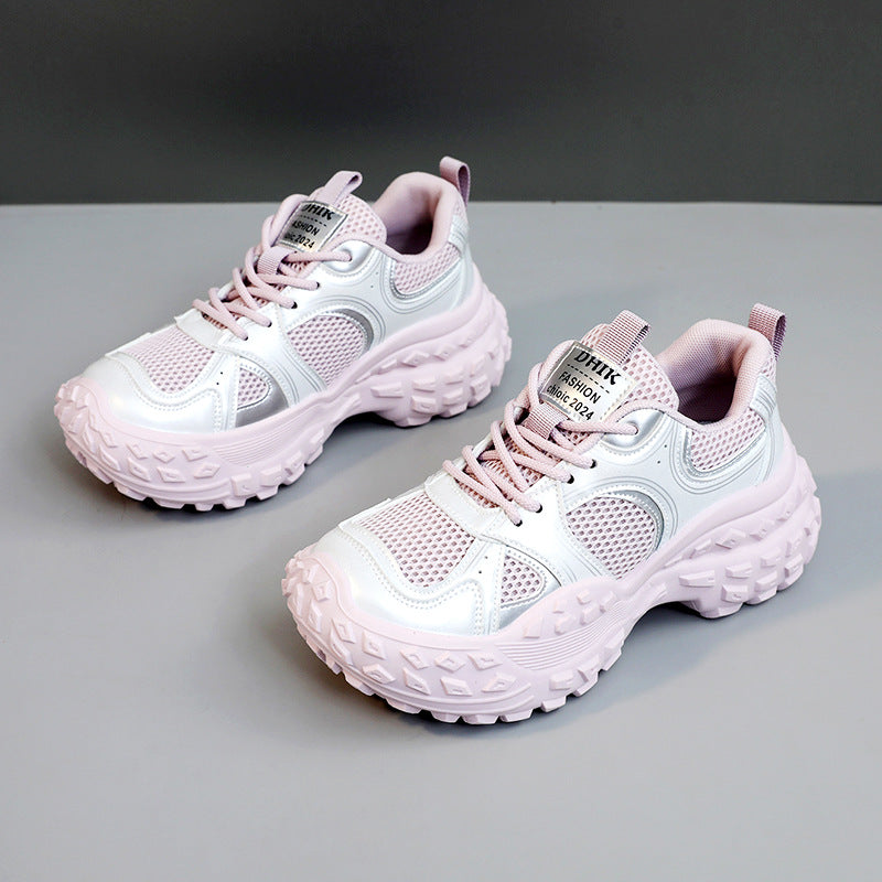 Damen atmungsaktive Freizeitsneaker mit dämpfender Sohle und modernem Laufdesign EB