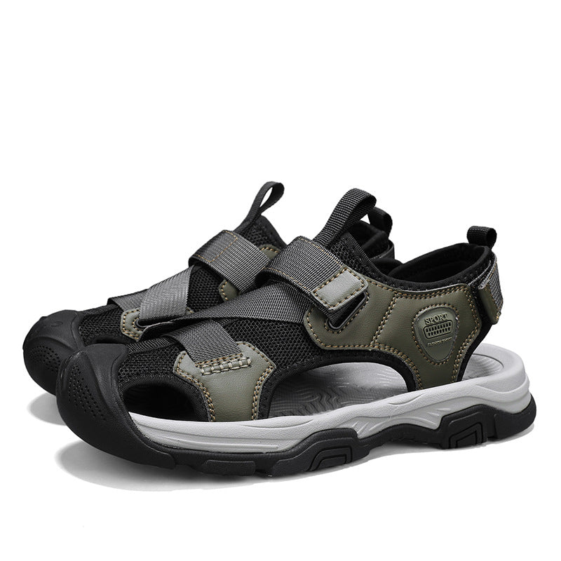 Damen Sportliche Freizeitsandalen mit verstellbarem Klettverschluss und rutschfester Sohle EB