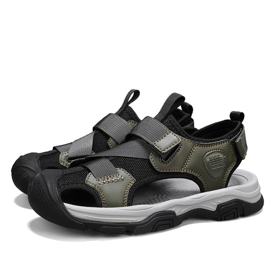 Damen Sportliche Freizeitsandalen mit verstellbarem Klettverschluss und rutschfester Sohle EB