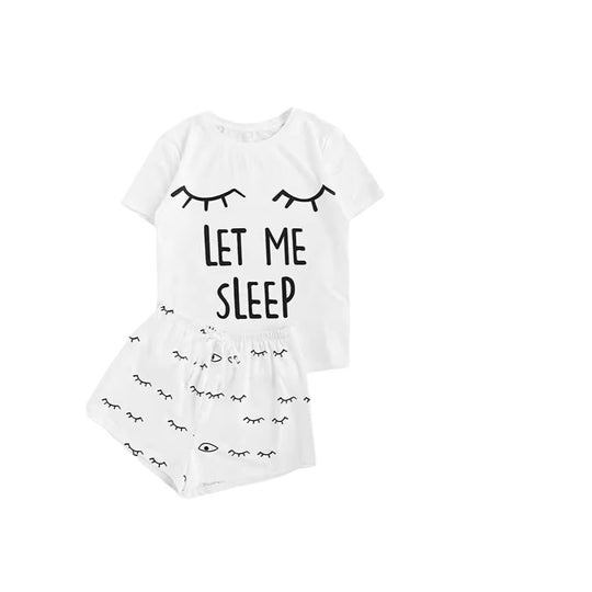 Damen Pyjama-Set mit humorvollem Print und bequemer Passform EB