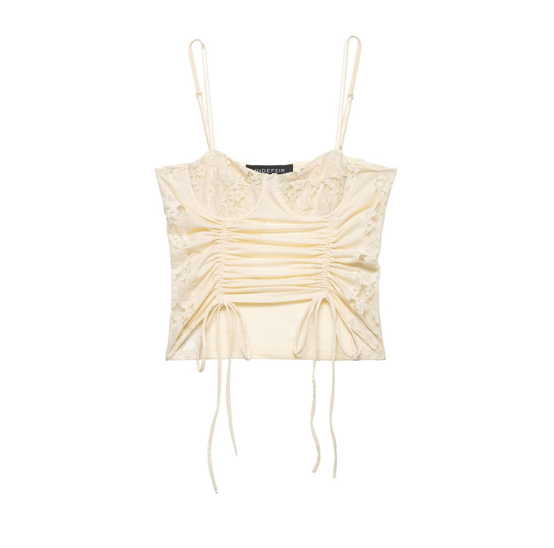 Damen Spitzeneinsatz Top EB