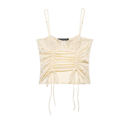 Damen Spitzeneinsatz Top EB