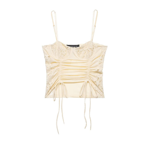 Damen Spitzeneinsatz Top EB