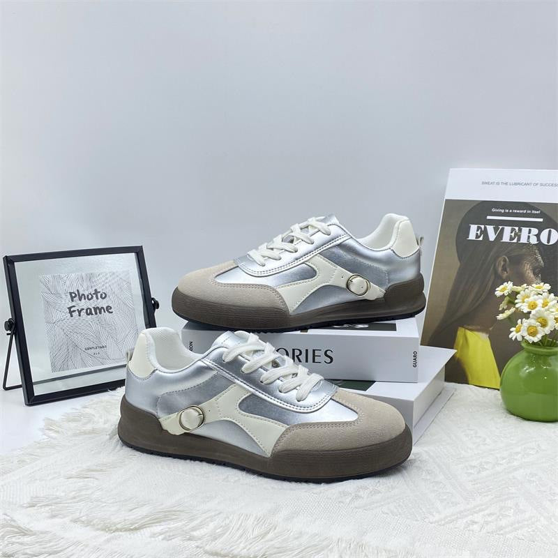 Damen Sportliche Sneaker mit modischem Design und atmungsaktiver Laufsohle EB