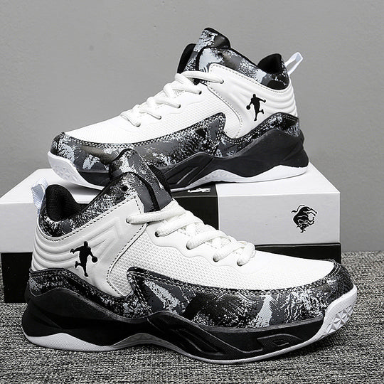 Damen Basketball Sneakers mit atmungsaktiver Mesh-Oberfläche und stoßdämpfendem Fußbett EB