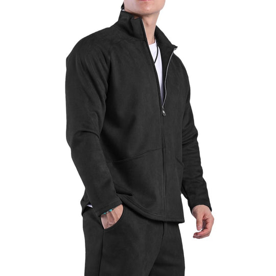 Damen Fleecejacke mit hohem Kragen und praktischen Taschen EB