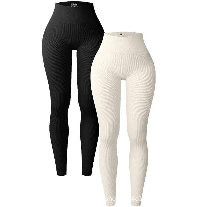 Damen Hochtaillierte Fitness-Leggings mit Struktur EB