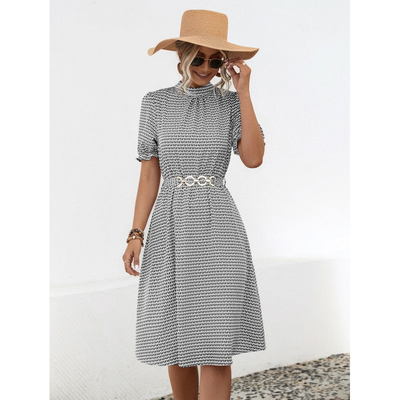 Damen Sommerkleid mit eleganter Blumenmusterung EB