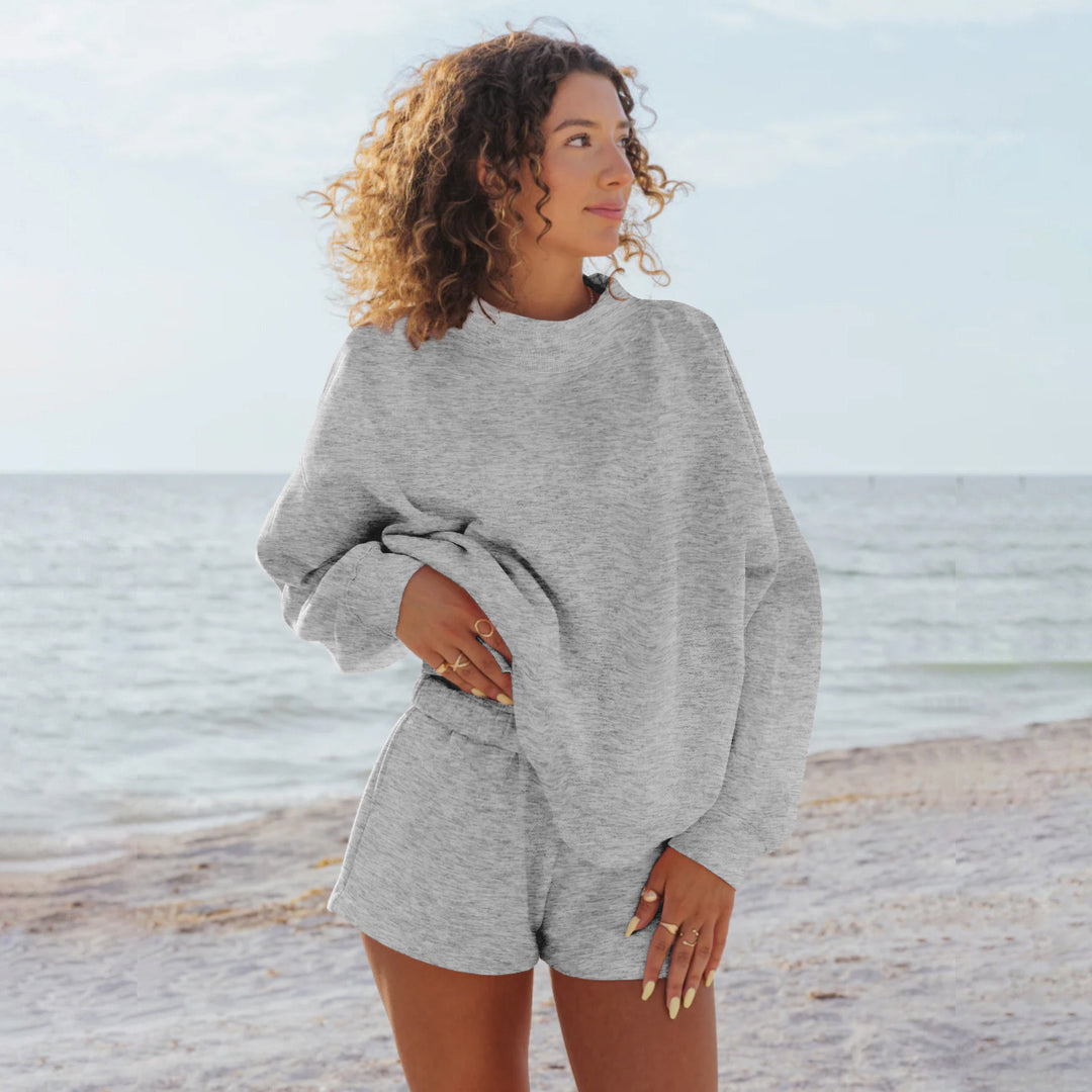Damen Oversize-Sweatshirt mit Raglanärmeln EB