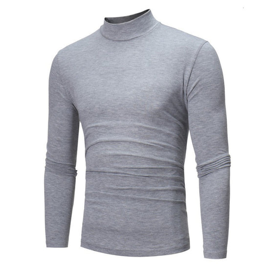 Herren Rollkragen Langarmshirt mit figurbetontem Schnitt und atmungsaktiver Stretch-Qualität EB