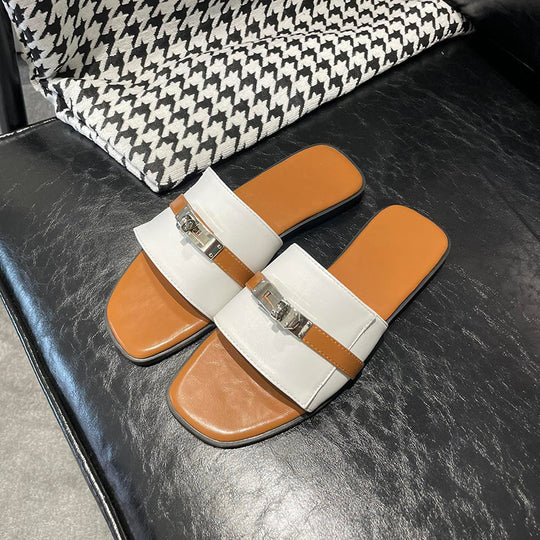 Damen elegante Sandalen mit modischem Riemendesign und strapazierfähiger Sohle EB