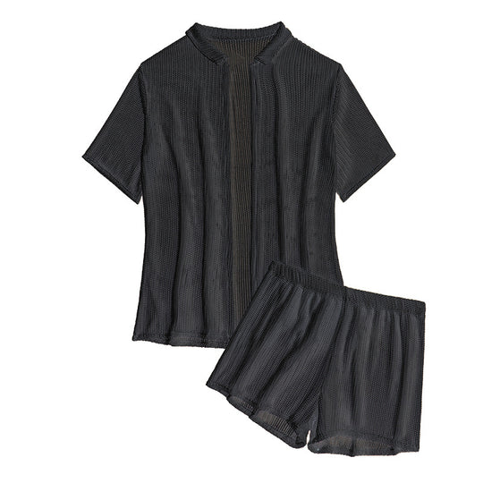 Damen Freizeitanzug mit luftigem Strickdesign EB