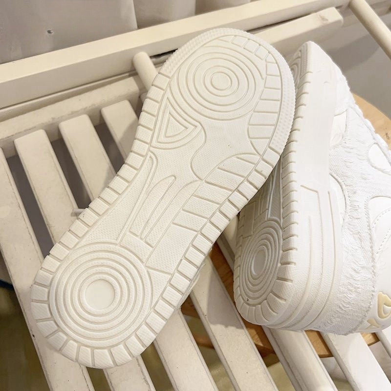 Damen Sportliche Sneakers mit strapazierfähiger Oberflächenstruktur und rutschfester Sohle EB
