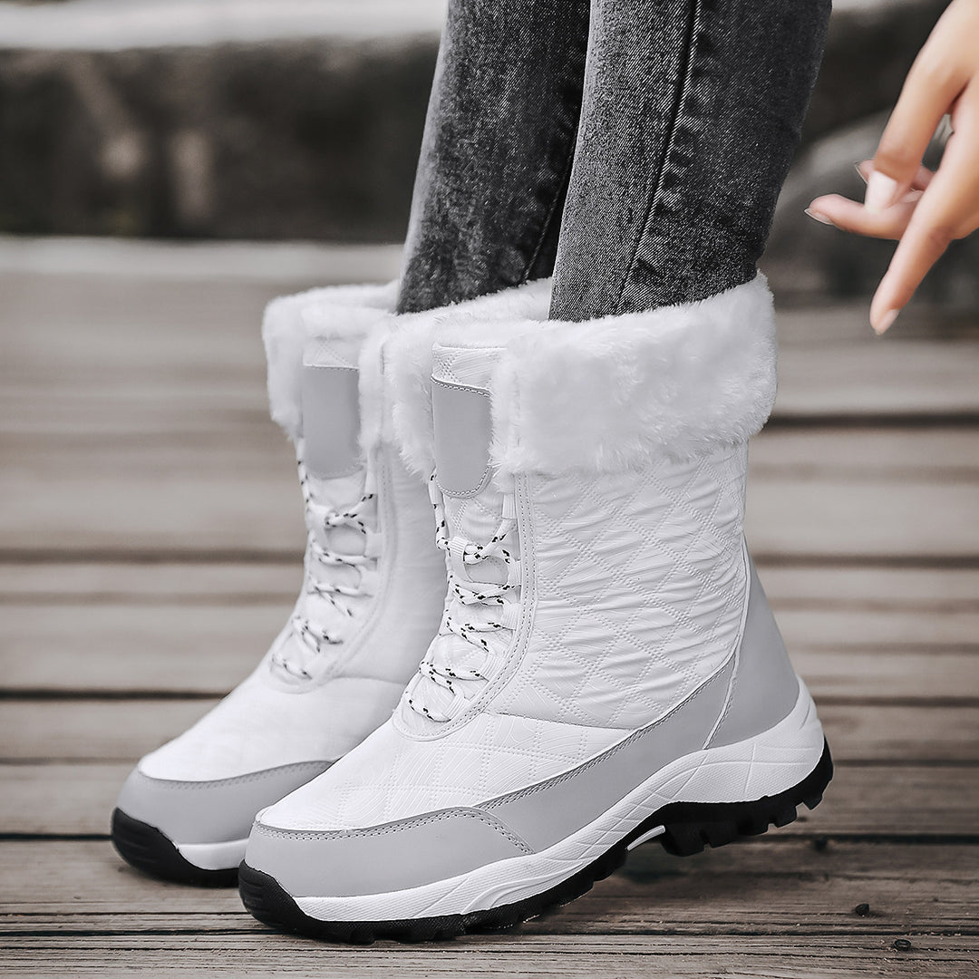 Damen Winterstiefel mit warmem Futter und rutschfester Sohle EB