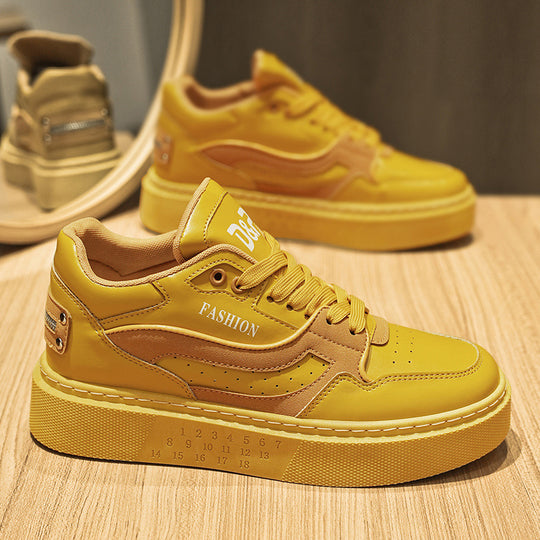 Damen modische Sneakers mit hohem Plateau und sportlichem Design EB