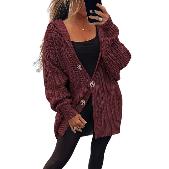 Damen Übergroßer Strickcardigan EB