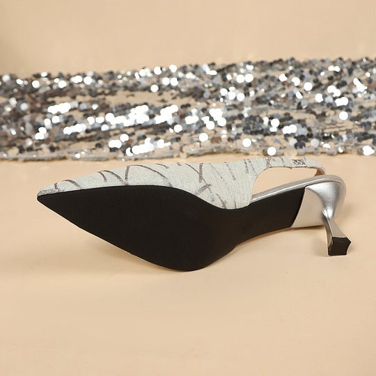 Damen Elegante und stilvolle Pumps mit geschwungenem Absatz EB