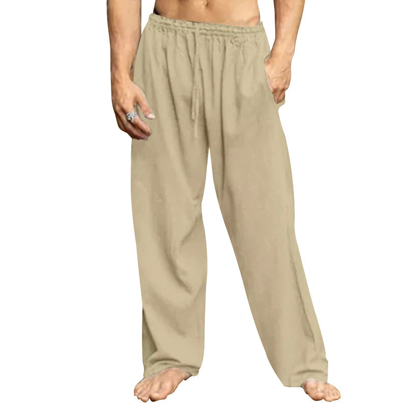 Herren entspannende Freizeithose mit elastischem Bund und praktischen Taschen EB