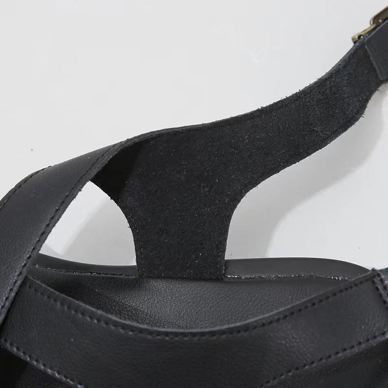 Damen Komfortable Zehentrenner-Sandalen mit verstellbarem Riemendesign EB